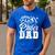 Senior Cheer Dad 2026 Proud Cheerleader Dad Class Of 2026 Men's Casual T-Shirt Royal Blue