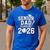 Senior Dad Class Of 2026 Graduate Baseball 2026 Graduation Men's Casual T-Shirt Royal Blue