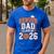 Senior Dad Class Of 2026 Graduate Basketball Graduation 2026 Men's Casual T-Shirt Royal Blue