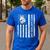 Shepherd Dad USA Flag White German Shepherd Men's Casual T-Shirt Royal Blue Shepherd Dad USA Flag White German Shepherd Men's Casual T-Shirt Royal Blue