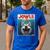 Siberian Husky Jowls Sled Dog Mom Top Alaskan Dog Dad Men's Casual T-Shirt Royal Blue