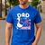 Silly Dad Goose Dad 1st Birthday Family Matching Party Men's Casual T-Shirt Royal Blue