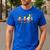 The Simpsons Father's Day Homer And Kids Bike Ride With Dad Men's Casual T-Shirt Royal Blue