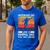 Skateboard Like A Normal Dad Vintage 80S 90S Retro Men's Casual T-Shirt Royal Blue