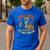 Skeleton Papa Halloween Dad Tax Making Sure Not Poison Men's Casual T-Shirt Royal Blue