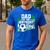Soccer Birthday Birthday Dad Boys Soccer Birthday Men's Casual T-Shirt Royal Blue