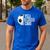Soccer Fan Humor I Yell Because I Care Soccer Dads Men's Casual T-Shirt Royal Blue