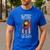 Softball Dad My Favorite Softball Player Calls Me Dad Men's Casual T-Shirt Royal Blue