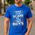 Son Dad Jokes You Can't Scare Me I Have Two Boys Men Men's Casual T-Shirt Royal Blue