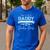 Soon To Be A Daddy Of a Handsome Baby Boy Announcement Men's Casual T-Shirt Royal Blue