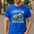 Sorry I Cant I Have To Mow The Lawn Riding Mower Dad Men's Casual T-Shirt Royal Blue