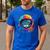 Space Cat Mom Cat Dad Men Women Kids Astronaut Space Men's Casual T-Shirt Royal Blue
