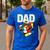 Speed Cubing Dad Puzzle Cuber Cube Kids Men's Casual T-Shirt Royal Blue