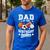 Sports Dad Of The Birthday Baller Sports Family Party Men's Casual T-Shirt Royal Blue