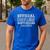 Stepdad Official Cheerleader Bodyguard Cheer Step Dad Men's Casual T-Shirt Royal Blue