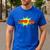 Super Dad Family Matching Superhero Comics Set Fathers Day Men's Casual T-Shirt Royal Blue