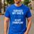 I Survived My Dad's Heart Transplant Men's Casual T-Shirt Royal Blue