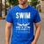 Swim Dad Swimming Dad Of A Swimmer Dad Swim Father Men's Casual T-Shirt Royal Blue