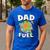TMNT Michelangelo Dad Fuel Men's Casual T-Shirt Royal Blue TMNT Michelangelo Dad Fuel Men's Casual T-Shirt Royal Blue
