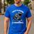 Toilet Clogging Champion Dad Joke Raccoon Trash Panda Men's Casual T-Shirt Royal Blue