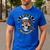 Toilet Destroyer Poop Jokes Dad Humor Poop Diarrhea Men's Casual T-Shirt Royal Blue