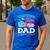 Touchdown Or Tutu Dad Loves You Gender Reveal Family Men's Casual T-Shirt Royal Blue