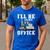 Truck Driver Art For Men Dad Women Trucking CDL Trucker Men's Casual T-Shirt Royal Blue