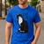 Tuxedo Cat Dad Cat Dad Tuxedo Cat Dad Men's Casual T-Shirt Royal Blue Tuxedo Cat Dad Cat Dad Tuxedo Cat Dad Men's Casual T-Shirt Royal Blue