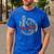 Twin Dad Club Dad Of Twins Skeleton Father's Day Men's Casual T-Shirt Royal Blue Twin Dad Club Dad Of Twins Skeleton Father's Day Men's Casual T-Shirt Royal Blue