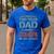 I Have Two Titles Dad And Grandpa Father's Day Grandpa Men's Casual T-Shirt Royal Blue