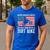 Never Underestimate An Old Man With A Dirt Bike Grandpa Dad Men's Casual T-Shirt Royal Blue
