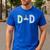 Unicorn Dad First Birthday Girl Family Matching Mama Party Men's Casual T-Shirt Royal Blue