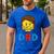 Unique Family Dad Master Builder Building Bricks Blocks Men's Casual T-Shirt Royal Blue