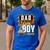 Vehicle Construction Excavator Dad Of The Birthday Boy Small Men's Casual T-Shirt Royal Blue Vehicle Construction Excavator Dad Of The Birthday Boy Small Men's Casual T-Shirt Royal Blue