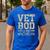 Vet BOD Like A Dad Bob Military Veteran Humor Men's Casual T-Shirt Royal Blue