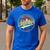 Vintage Awesome Single Dad Retro Fathers Day For Dad Grandpa Men's Casual T-Shirt Royal Blue