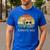 Vintage Axolotl Dad Axolotl Lovers Daddy Father's Day Men's Casual T-Shirt Royal Blue Vintage Axolotl Dad Axolotl Lovers Daddy Father's Day Men's Casual T-Shirt Royal Blue