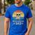 Vintage Chihuahua Dad Dog Lovers Father's Day Tee Men's Casual T-Shirt Royal Blue