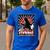 Vintage Dadzilla Father Of The Monsters Fathers Day Men's Casual T-Shirt Royal Blue