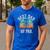 Vintage Disc Golf Dad Best Dad By Par Disk Golf Men's Casual T-Shirt Royal Blue