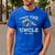 Vintage First Time Uncle 2026 Hand Dad Baby Father's Day Men's Casual T-Shirt Royal Blue