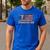 Vintage Gymnastics Dad American USA Flag Sports Men's Casual T-Shirt Royal Blue