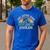 Vintage Jiu Jitsu Dad Just Like A Normal Dad Only Cooler Men's Casual T-Shirt Royal Blue