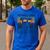 Vintage Pitbull Dad Like A Regular Dad But Cooler Men's Casual T-Shirt Royal Blue