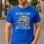 Vintage USA Flag Goldendoodle Doodle Dad Fathers Day Men Men's Casual T-Shirt Royal Blue