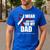 I Wear Burgundy Ivory For My Dad Oral Head Neck Cancer Men's Casual T-Shirt Royal Blue