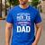 I Wear Purple For My Dad Pancreatic Cancer Support Men's Casual T-Shirt Royal Blue