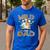 Wild Dad 1St Birthday Safari Jungle Animal Truck Men's Casual T-Shirt Royal Blue Wild Dad 1St Birthday Safari Jungle Animal Truck Men's Casual T-Shirt Royal Blue