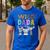 Wild Dada Zoo Theme Birthday Safari Jungle Matching Party Men's Casual T-Shirt Royal Blue