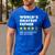 Worlds Okayest Father Dad Joke Review For Fathers Day Men's Casual T-Shirt Royal Blue Worlds Okayest Father Dad Joke Review For Fathers Day Men's Casual T-Shirt Royal Blue
